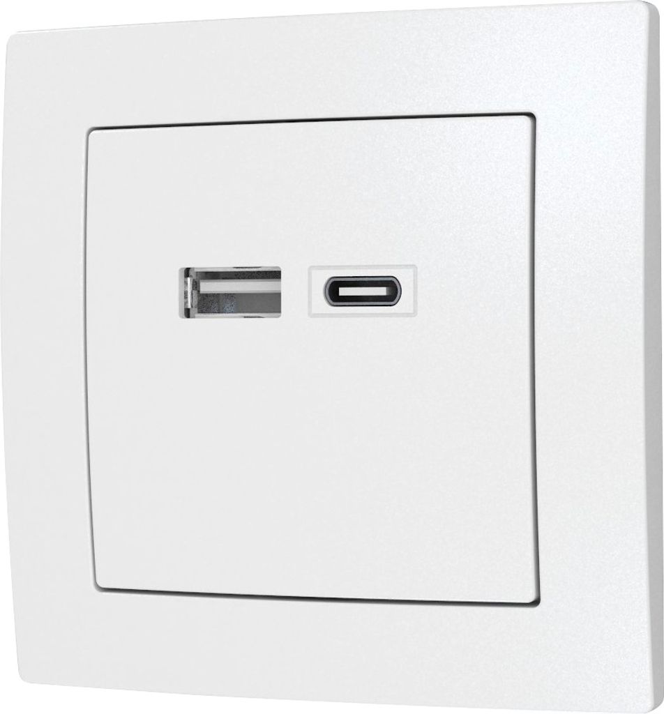 USB-Ladedose McPower ''Flair'', 2-fach, 3,4A, weiß Obrázek produktu 