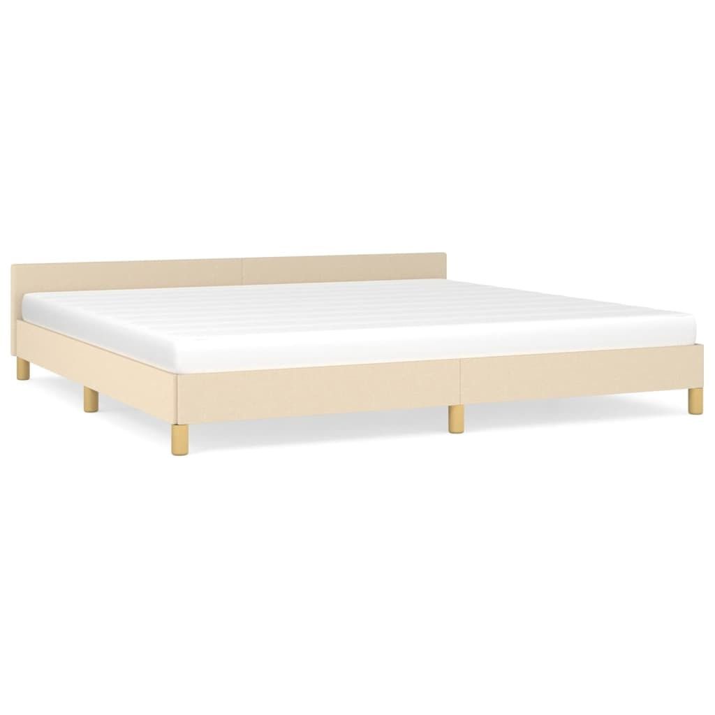 vidaXL Struttura letto senza materasso crema 200x200 cm Immagine del prodotto 