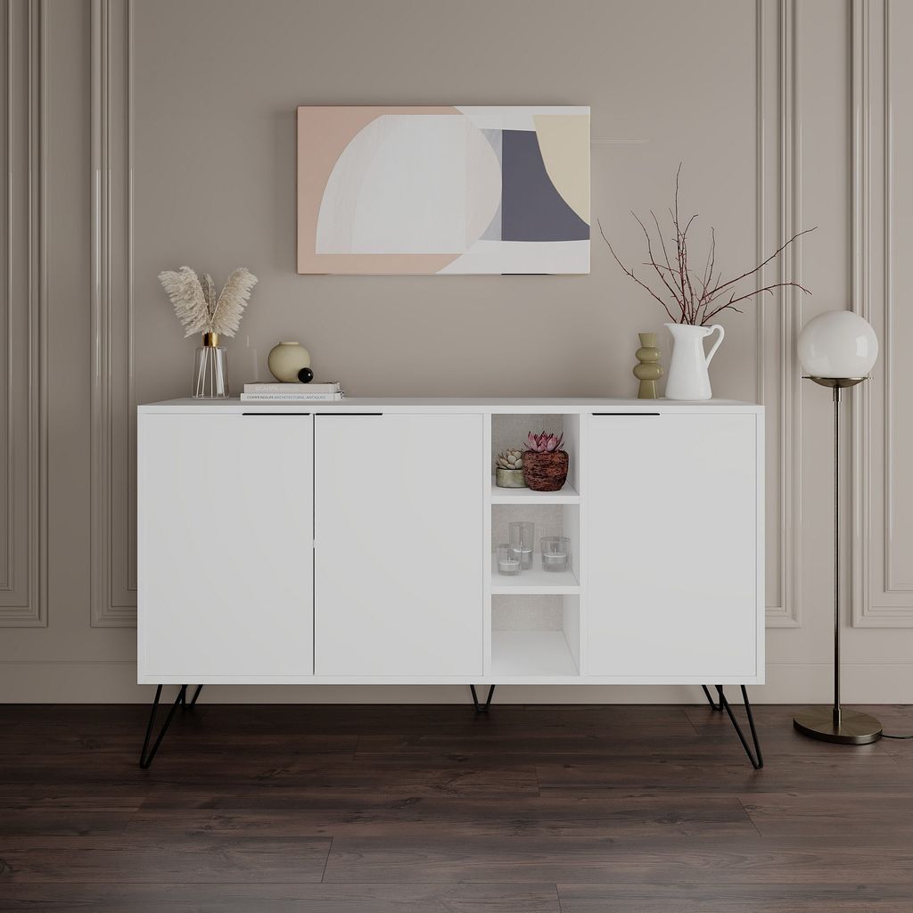 Skye Decor, Clara - Bílá, skříně do obývacího pokoje, bílá, Obrázek produktu 