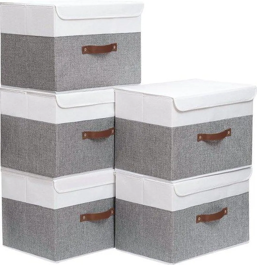 Gagnez de la place avec ces boîtes de rangement pliables et empilables