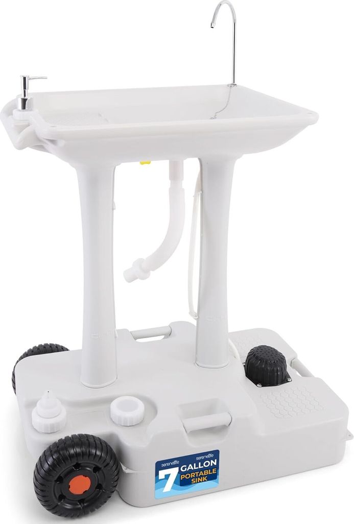 SereneLife Camping Waschbecken, Wassertank- 30L, Sink, Produktbild 