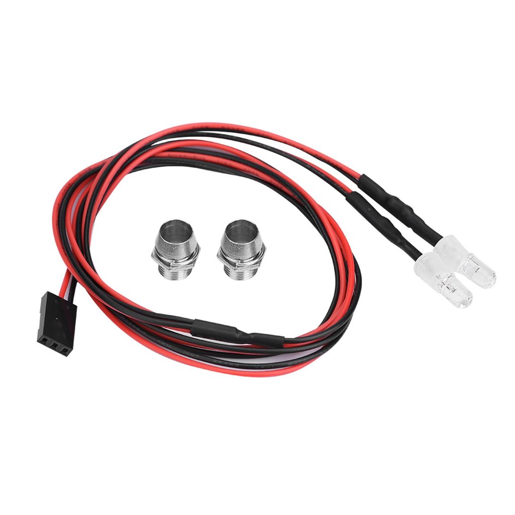 2 Stück RC-Scheinwerfer LED-Lichter, 5mm, für 1/10 Modell-Driftautos, Zubehör (9# Weißlicht)