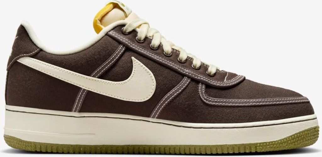 Nike Air Force 1 07 Premium - Sneakers Schuhe Canvas Baroque-Braun CI9349-201 , EU 38.5 US 6