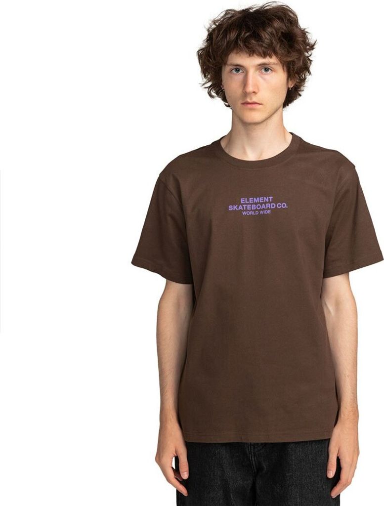 Element Skateboard Co Kurzarm-t-shirt Braun S Mann Braun S