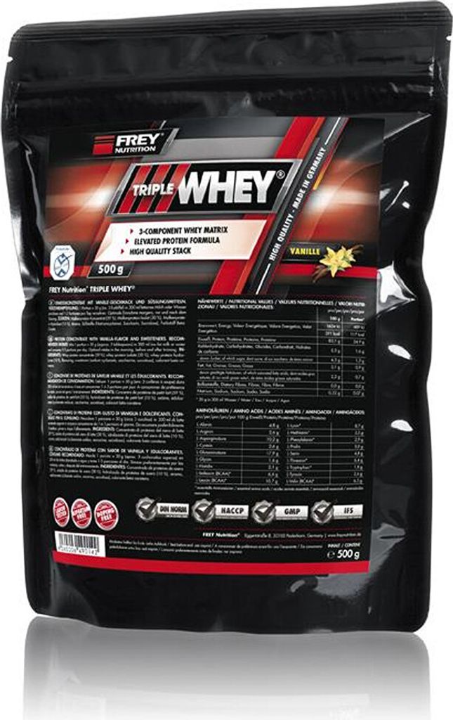Frey Nutrition Triple Whey 500g Vanille