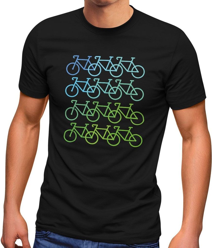 Herren T-Shirt Fahrrad-Motiv Geschenk für Radfahrer Bike Produktbild 