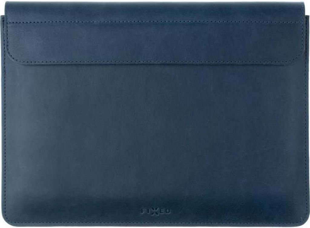Leder-Schutzhülle Fixed Oxford für Apple MacBook Air 15.3" M4 / M3 / M2, Dunkelblau