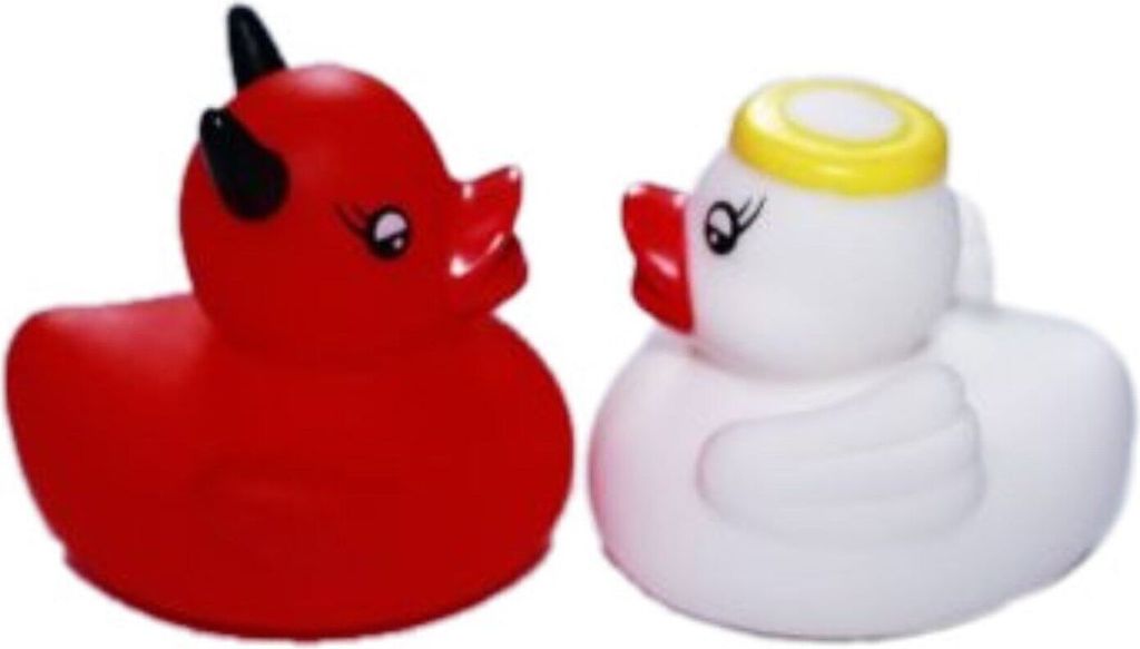 HAAC Ente Badeente Entchen Brautpaar Hochzeitspaar 6 cm Produktbild 
