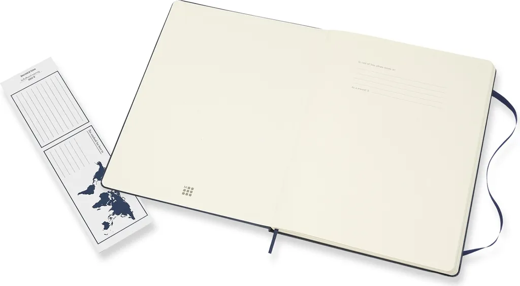 Moleskine Carnet de Notes XLarge Pages Blanches Couverture Rigide Saphir