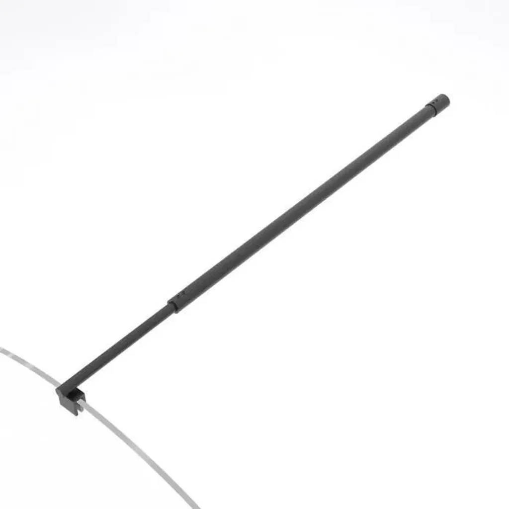Paroi douche 120x200 verre sécurit noir - Solution anticalcaire - Romane - 3
