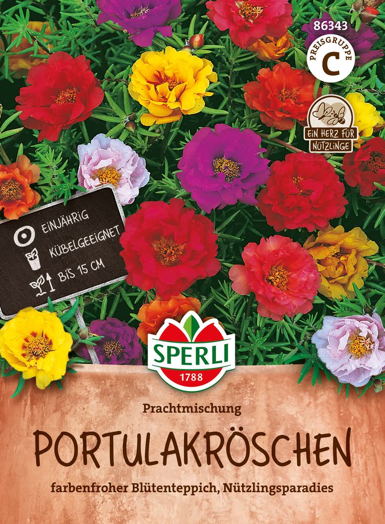 SPERLI Portulakröschen Prachtmischung Portulaca grandiflora Produktbild 