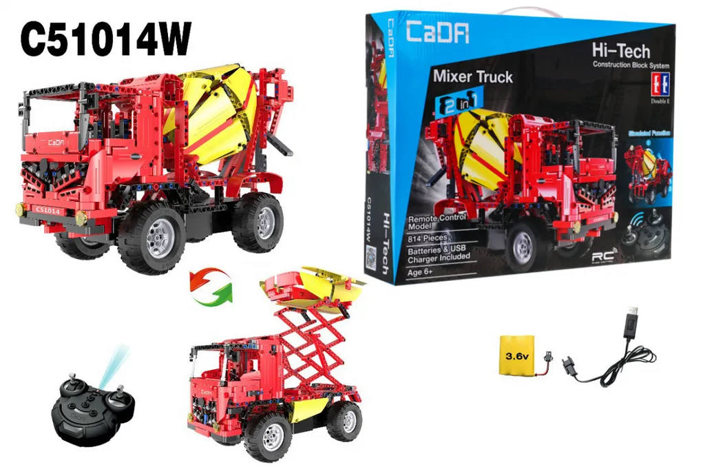 Camion Toupie Télécommandé Cada 814 et Ascenseur de Chantier Technique