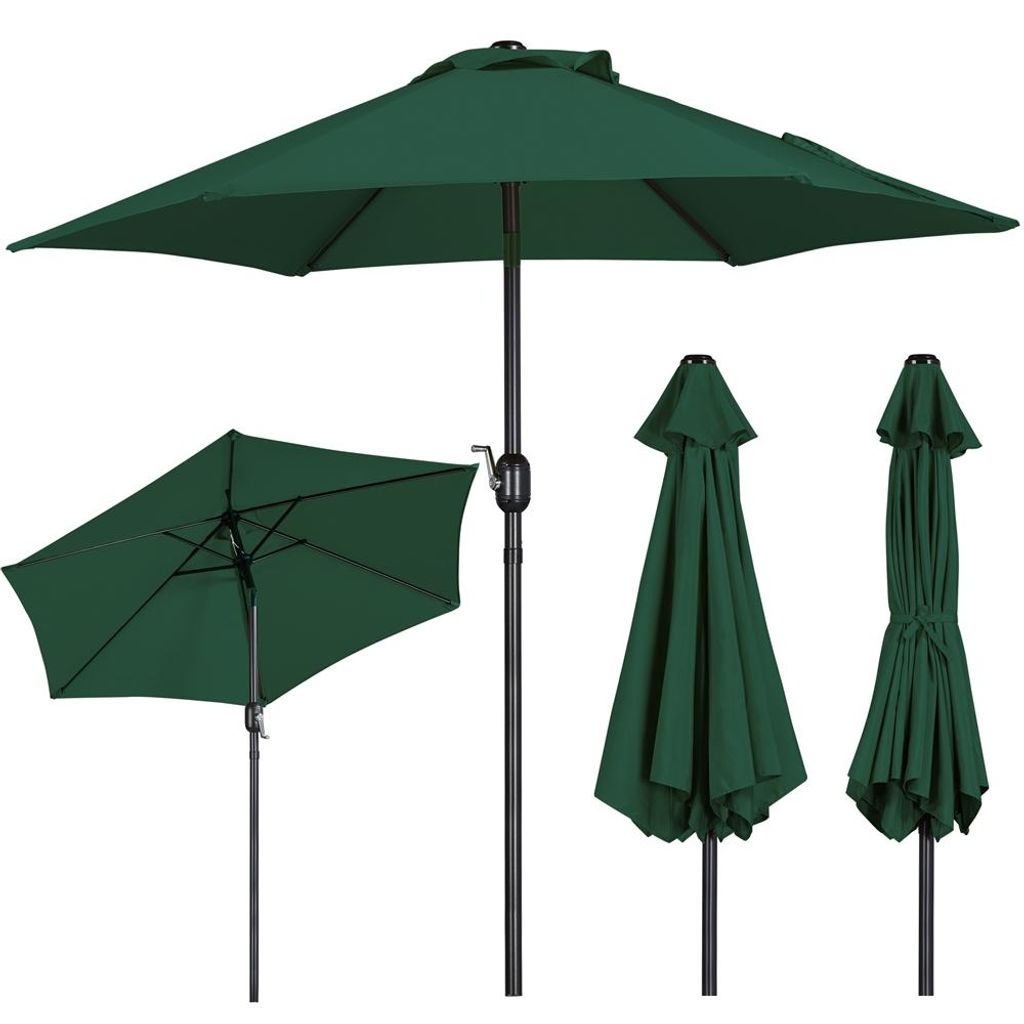 Yaheetech Sonnenschirm ø 230 cm Gartenschirm Knickbarer Produktbild 