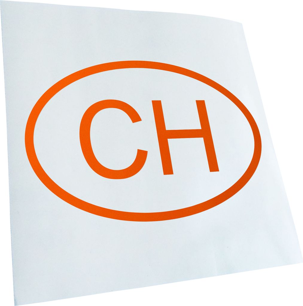 Kiwistar - Autoaufkleber - Schweiz CH Heckscheibe - Aufkleber für Auto Kfz Fahrrad, LKW, Truck Mofa