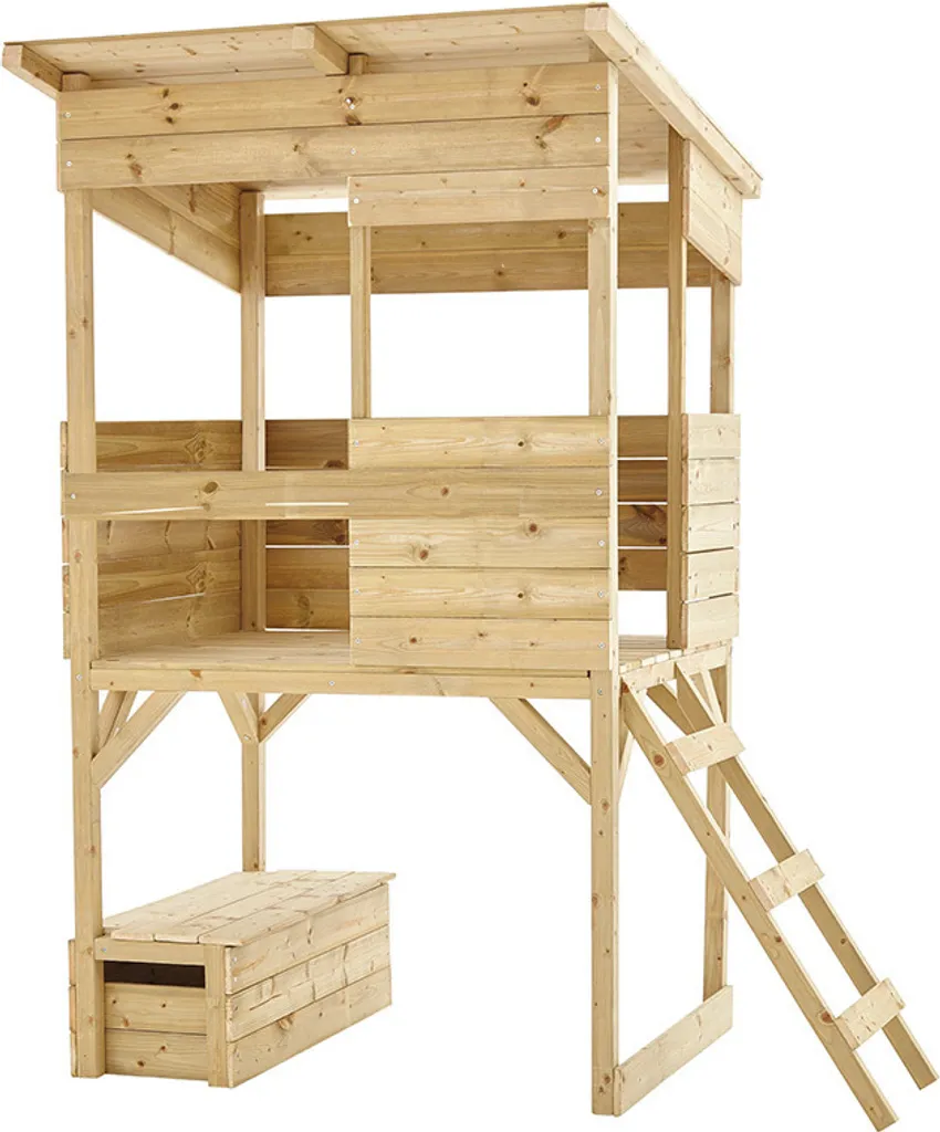 Westmann Maison en bois sur pilotis Wildnis Natur - 114x167x205 cm