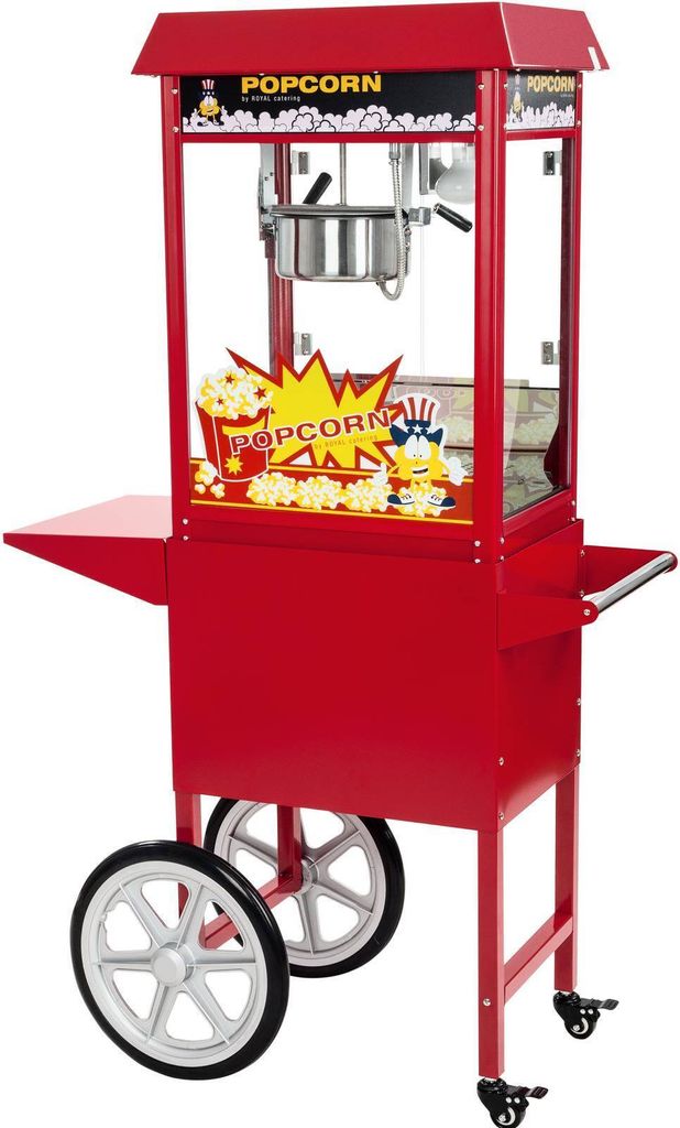 Expondo Royal Catering Maszyna do popcornu z wózkiem – 1500 Zdjęcie produktu 