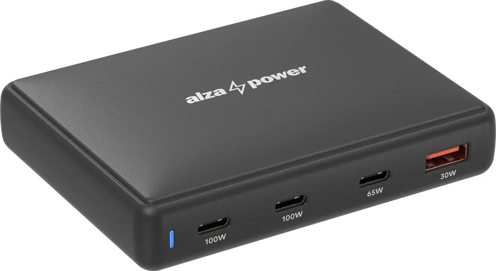 Chargeur rapide GaN 100W compact AlzaPower MG8103CA pour usage intensif