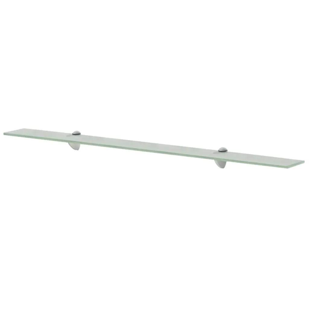 vidaXL Coppia Mensole Sospese Vetro 100cm - Arredo Minimal Moderno - 1