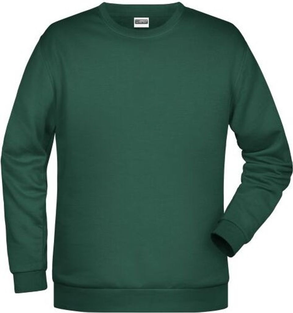 Klassisches Rundhals Sweatshirt für Herren dark-green, Gr. M