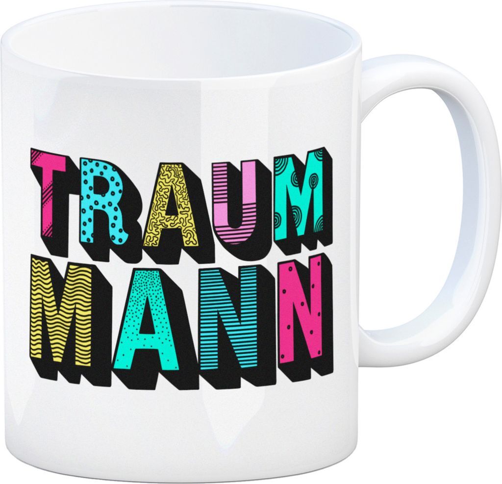 Kaffeebecher mit Spruch: Traummann Kaffeetasse Tasse