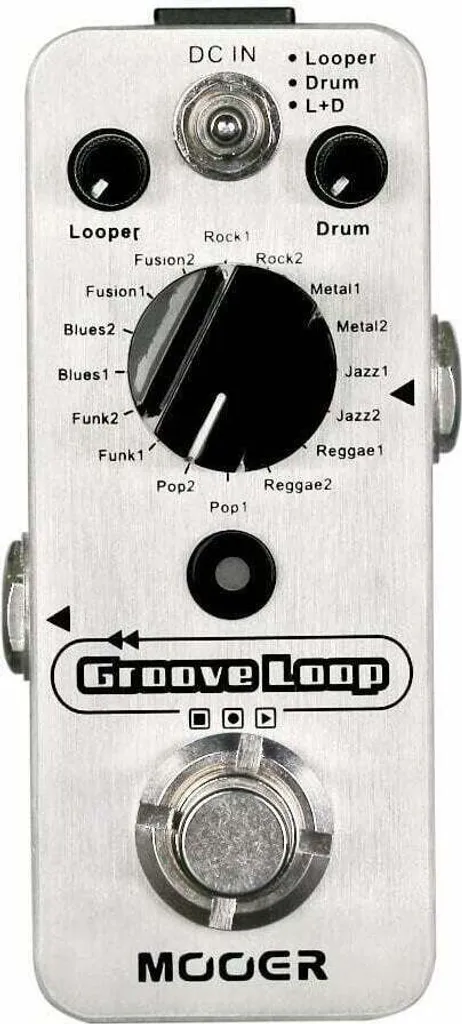 Pédale d'Effet Looper et Rythmique avec Synchronisation pour Guitariste
