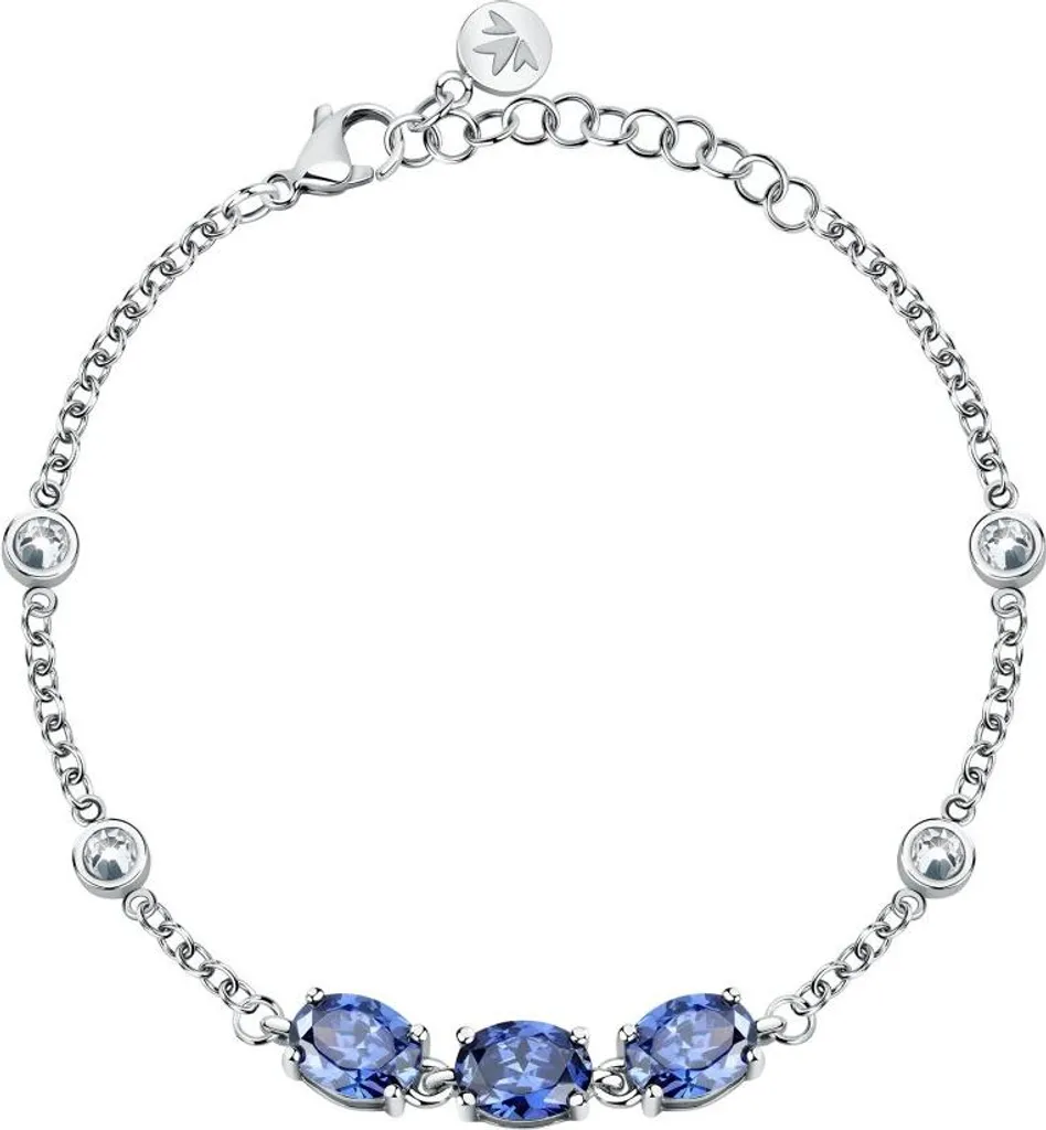 Bracciale elegante con zirconi blu SAVY19
