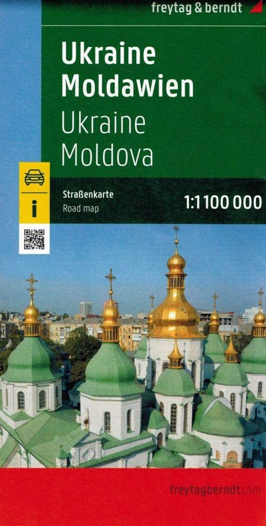 Ucrania - Moldavia, mapa de carreteras, escala 1:1.000.000, Imagen del producto 