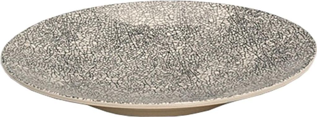 Lambert Kaori Teller weiß / schwarz, D 21 cm, Stoneware, Produktbild 