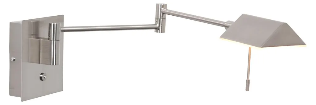 Applique murale Retina Steinhauer 3402ST en acier avec éclairage LED