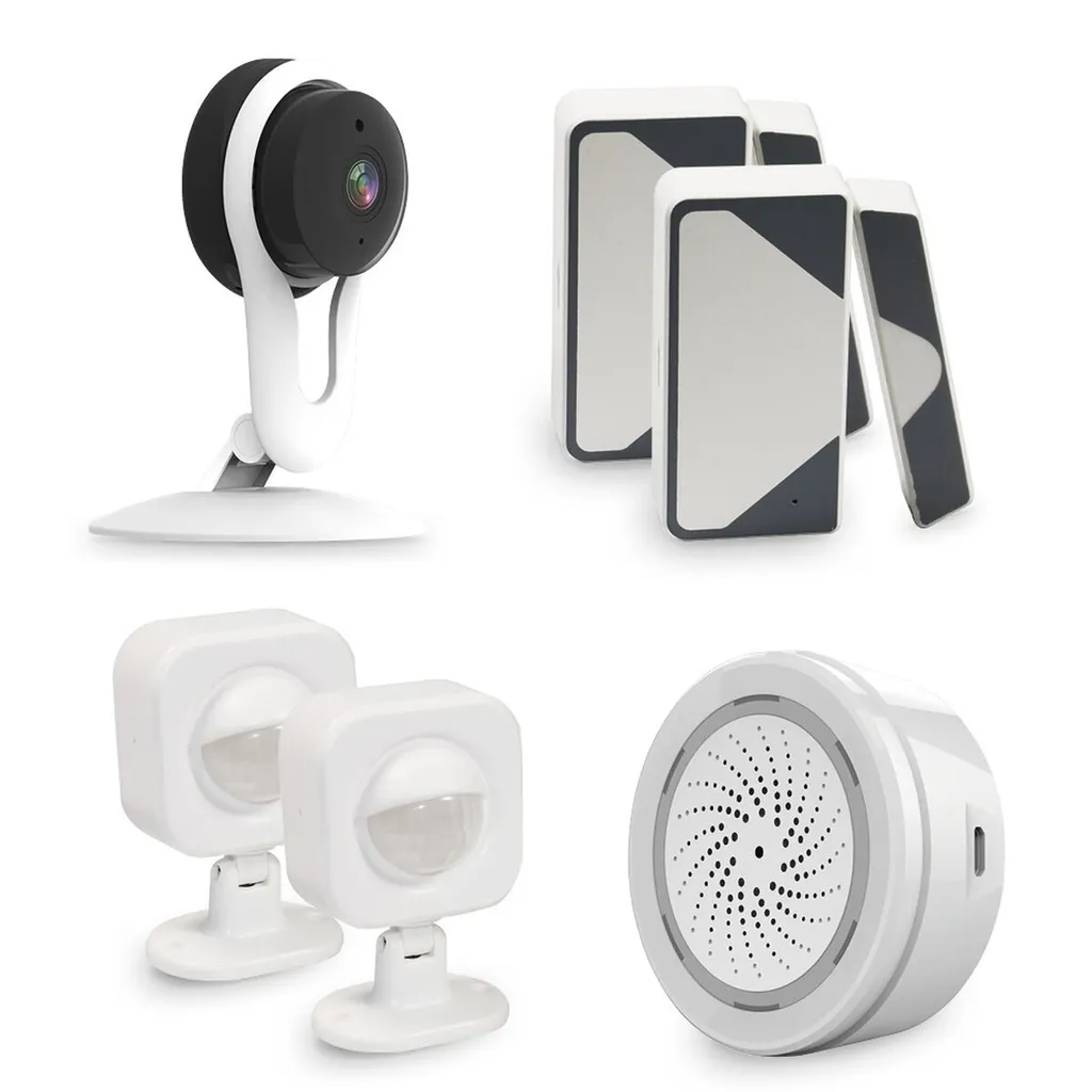 Kit Surveillance WiFi pour Appartement DOMOS avec Caméra et Détecteurs