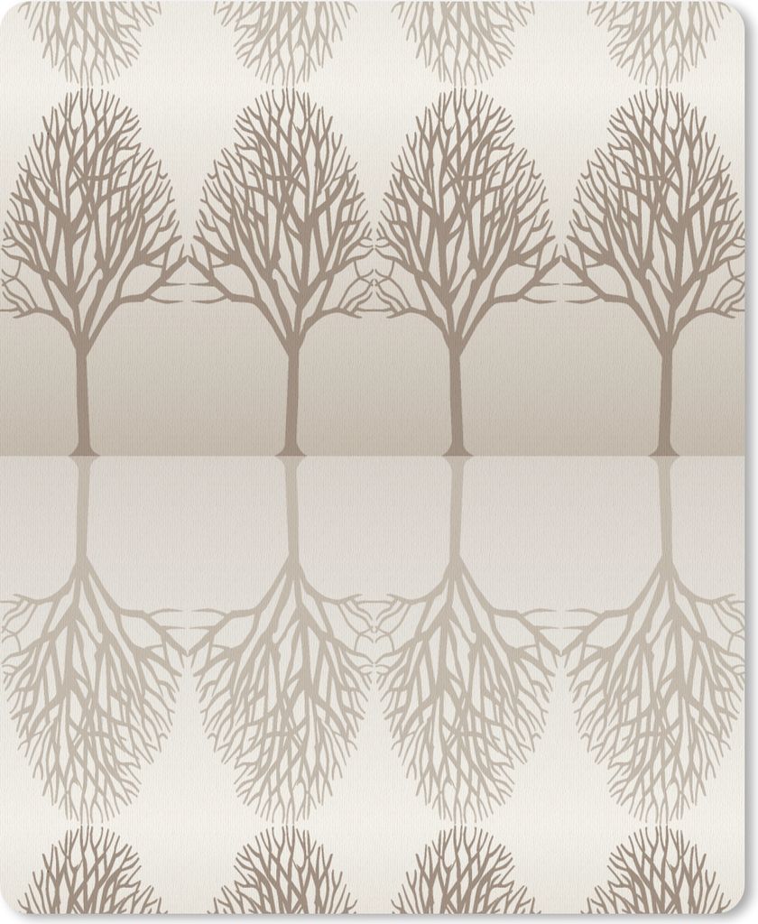 MuchoWow Mauspad Mousepad Design - Bäume - Wald 30x40 cm - Mousepads - Maus Mat - Pad - Mausunterlage - Mausmatten