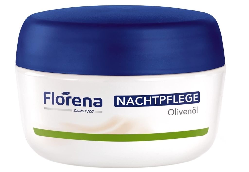 Florena Nachtcreme mit Olivenöl, 50ml - Hochwertige Pflege Produktbild 
