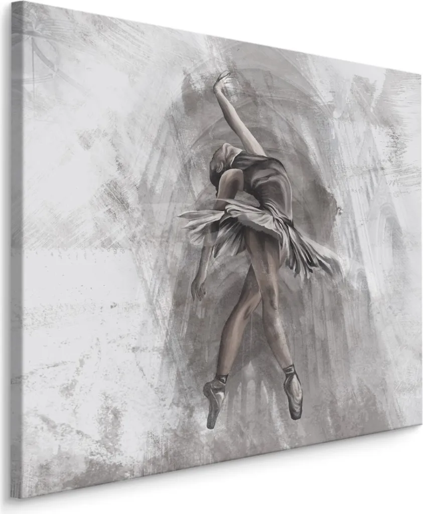 Offerta Quadro Muralo Ballerina 80x80 cm | Stampa su Tela Danza Arte