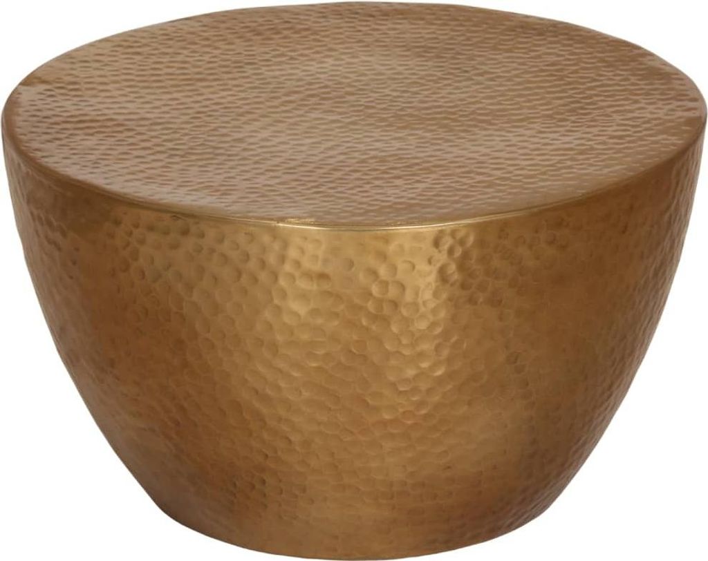 vidaXL Tavolino in alluminio martellato Ø 50x30 cm, Immagine del prodotto 
