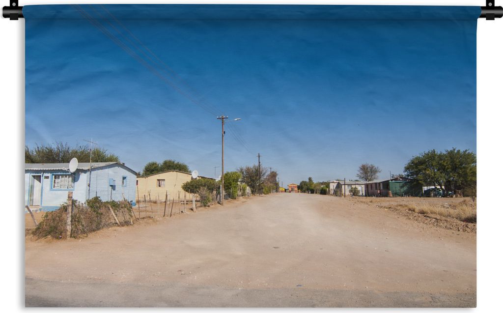 MuchoWow Wandteppich Wandbehang Dorf in Namibia 90x60 cm Tapisserie Dekoration Wandtuch - Wandskulpturen - Bildteppich