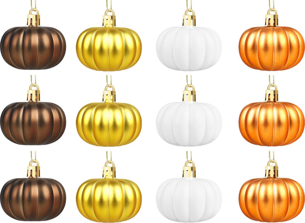Mini-Kürbis-Hängeornamente, Erntedankfest, Baumschmuck für Zuhause, wiederverwendbar, hängender Kürbisball für Herbstferien, Partyzubehör, g...