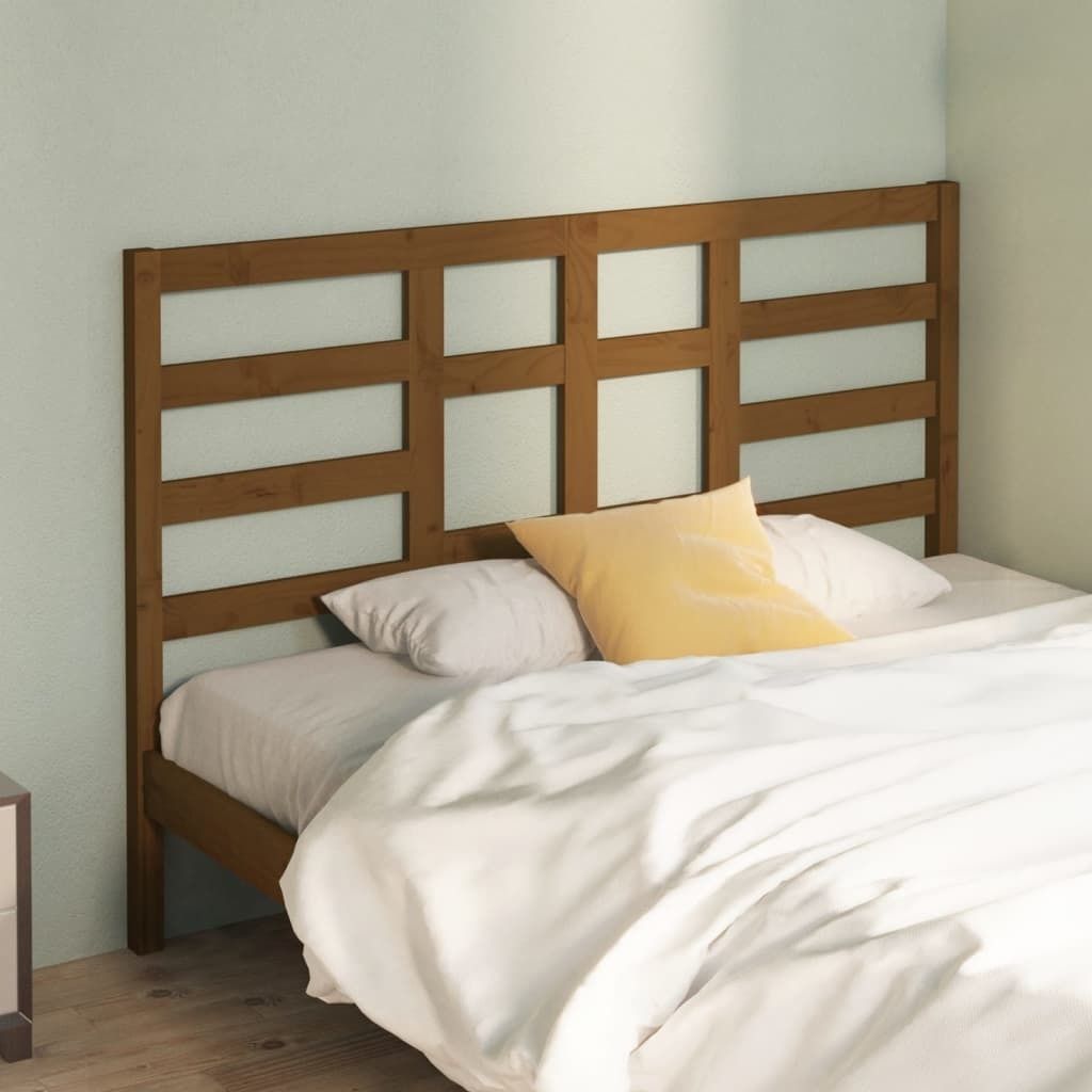 vidaXL Kopfteil Honigbraun 156x4x104 cm Massivholz Kiefer - Bettkopfteil - Bettkopfteile - Kopfteil - Holzkopfteil