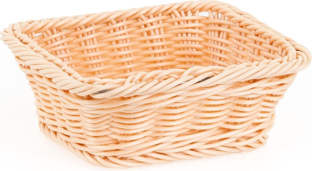 TECHNICA Brotkorb aus Polyrattan – Korb 176x162x65 mm – Korb geflochten Ideal für Buffet & Gastronomie – Spülmaschinengeeignet – Aufbewah...