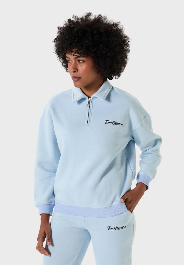 Tom Barron Freizeitanzug Oversize Half Zipper Relaxed Tracksuit