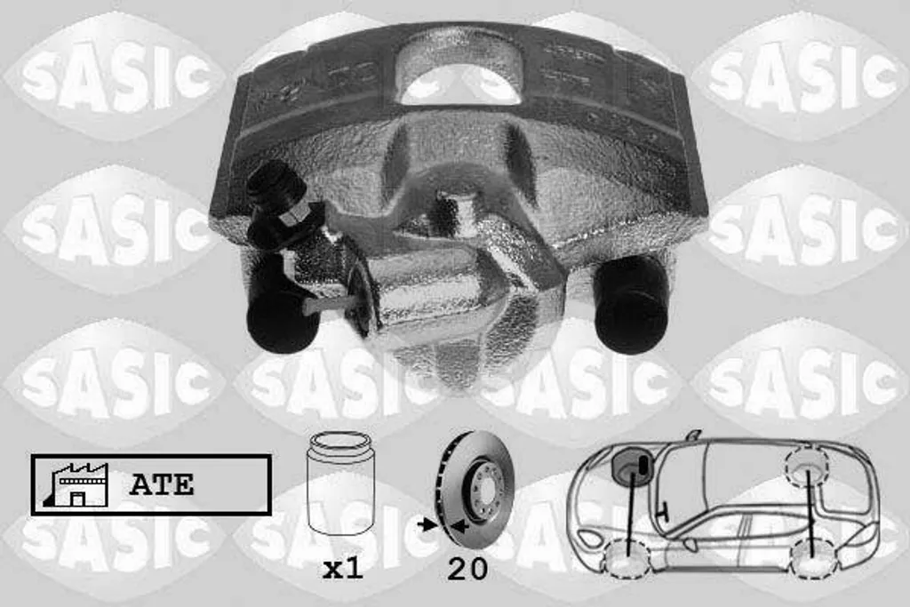 Réparer un freinage bruyant sur Ford KA Fiesta avec l'étrier SASIC 6506094