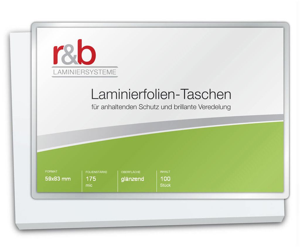 Laminierfolien IBM Card (59 x 83 mm), 2 x 175 mic, glänzend (100 Stück)