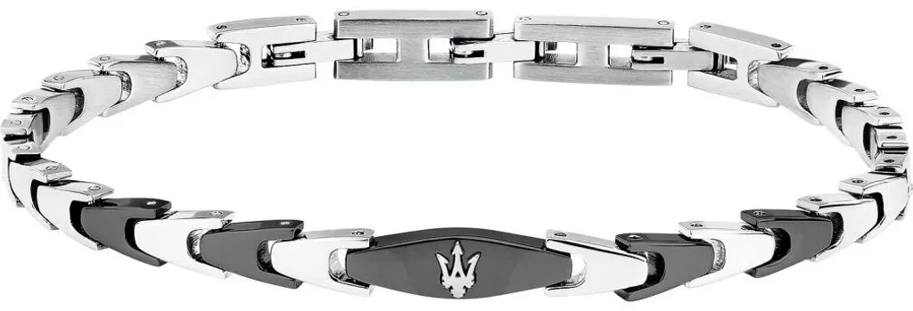 Bracelet Maserati ICONIC pour hommes - Bijou en acier avec logo Trident