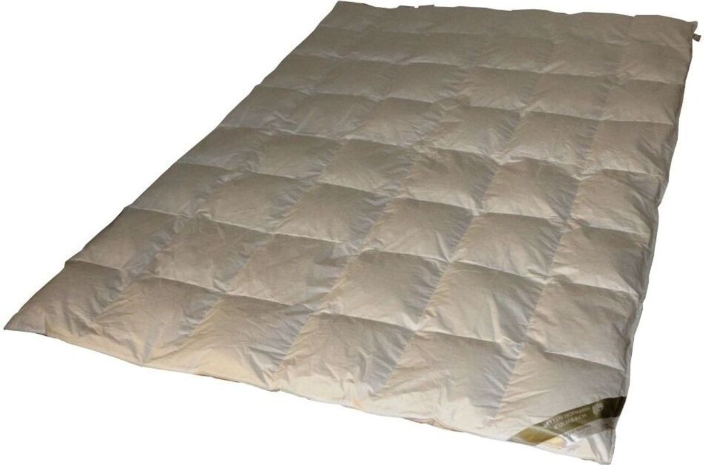 Betten Hofmann White Sibiria Schneegänseflaum leichte Daunendecke Daunenbett 6x8 155x220 cm