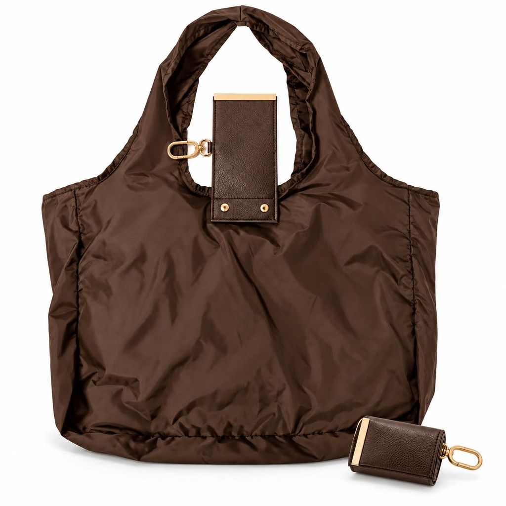 Borsa in pelle pieghevole – SHIFTBAG, colore marrone Immagine del prodotto 