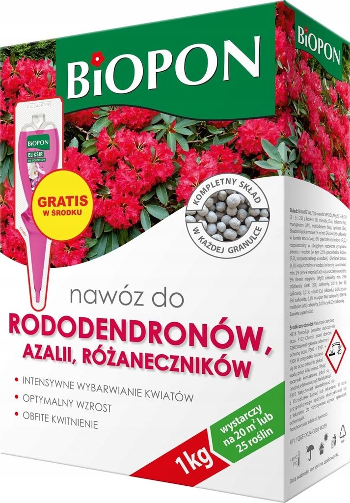 BIOPON hnojivo pro azalky a rododendrony 1kg Obrázek produktu 