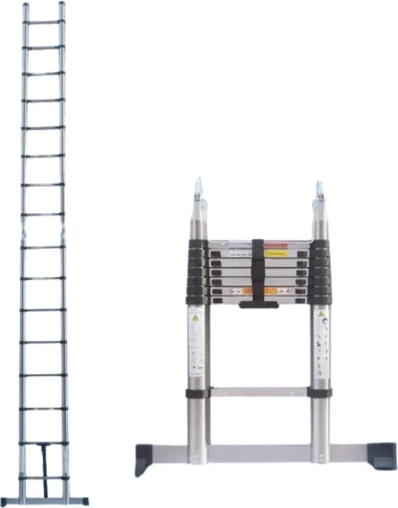 Échelle de grenier portable 250 cm en acier inoxydable certifiée EN131