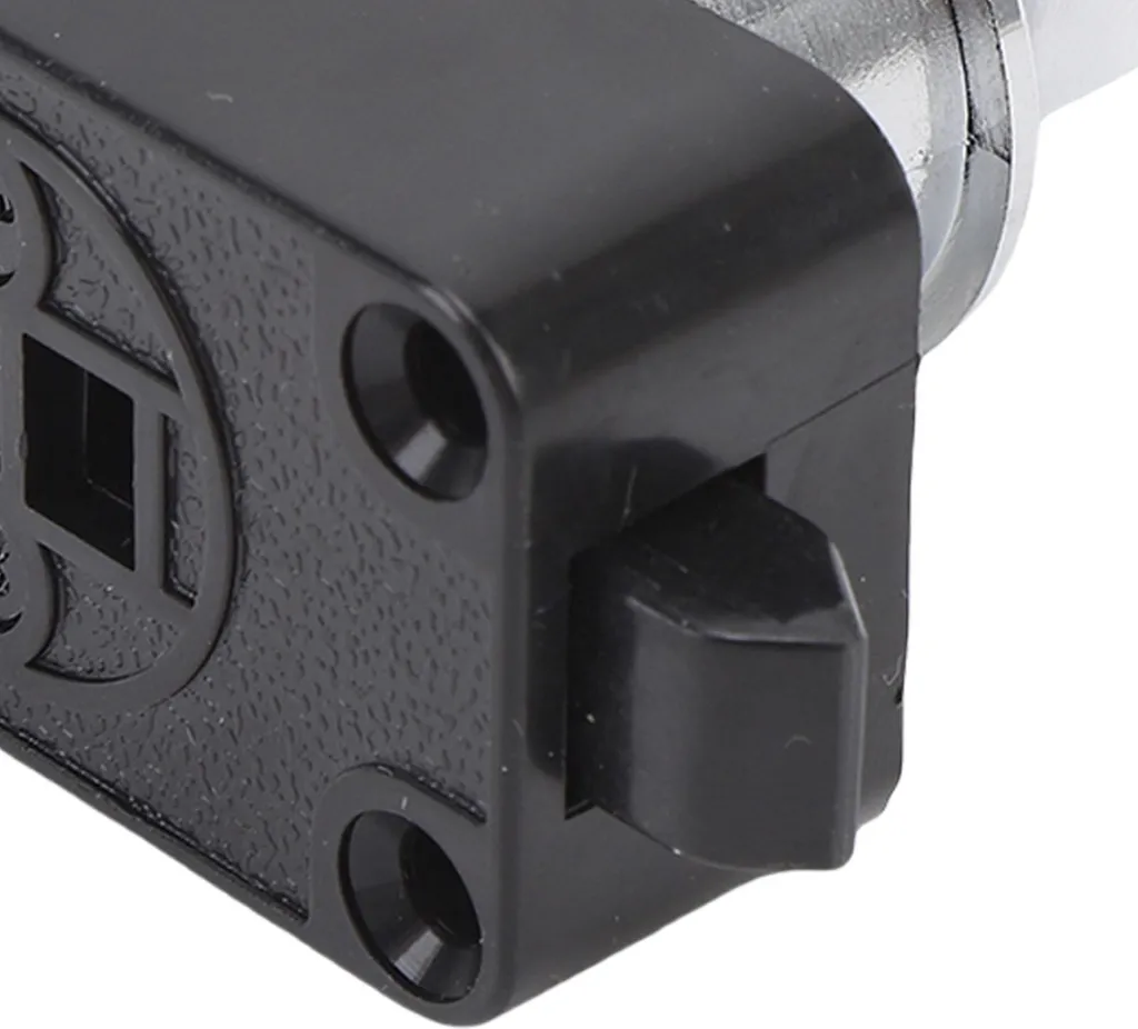 Serrure bouton-poussoir robuste en métal pour porte épaisseur 24 mm