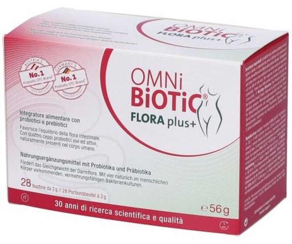 Omni Biotic Flora Plus+ 28 Bustine Da 2 G Immagine del prodotto 