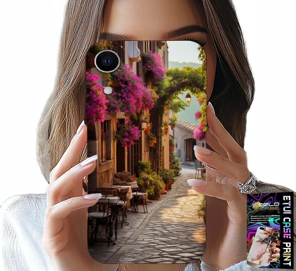 Cover iPhone XR Estetica Caffè e Borgo Italiano + Pellicola Vetro