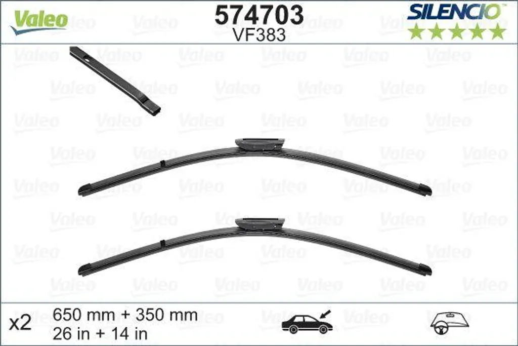 Essuie-glace Valeo 574703 pour une conduite sûre en Clio et Captur